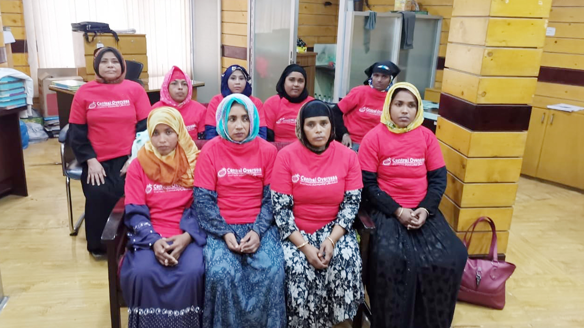 BEC Travels workers inside the office for recruitment processing